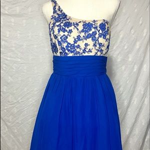 Windsor Royal Blue Beaded Dress